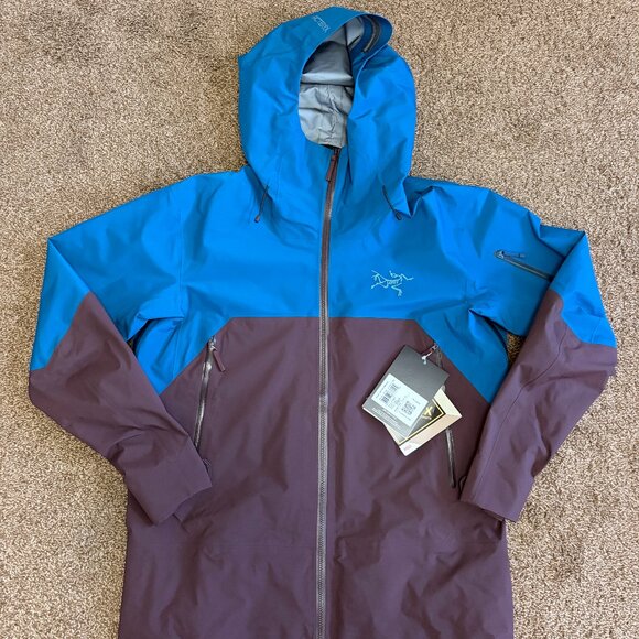 Men's Arcteryx Rush Ski Shell Jacket Large Magician Blue Brand New With Tags - Picture 1 of 5
